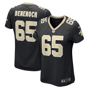 NFL Women's New Orleans Saints Caleb Benenoch Nike Black Game Player Jersey