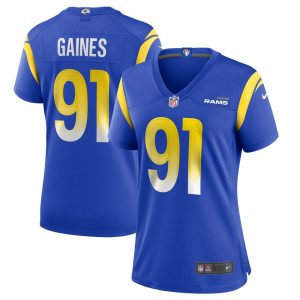 NFL Women's Los Angeles Rams Greg Gaines Nike Royal Game Jersey