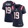 NFL Women's New England Patriots Malcolm Perry Nike Navy Game Player Jersey