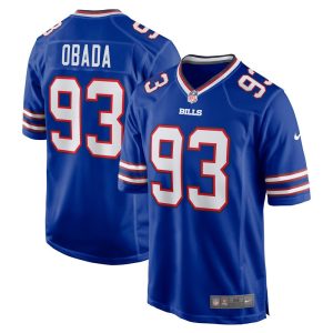 NFL Men's Buffalo Bills Efe Obada Nike Royal Game Player Jersey