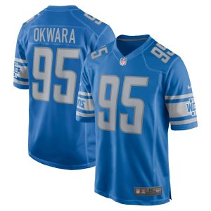 NFL Men's Detroit Lions Romeo Okwara Nike Blue Game Jersey