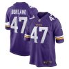 NFL Men's Minnesota Vikings Tuf Borland Nike Purple Game Jersey