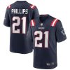 NFL Men's New England Patriots Adrian Phillips Nike Navy Game Jersey