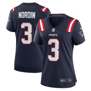 NFL Women's New England Patriots Quinn Nordin Nike Navy Game Jersey