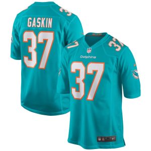NFL Men's Miami Dolphins Myles Gaskin Nike Aqua Game Jersey