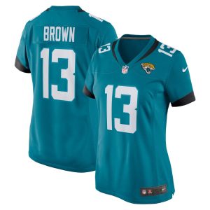 NFL Women's Jacksonville Jaguars John Brown Nike Teal Game Jersey