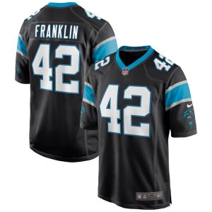 NFL Men's Carolina Panthers Sam Franklin Nike Black Game Jersey