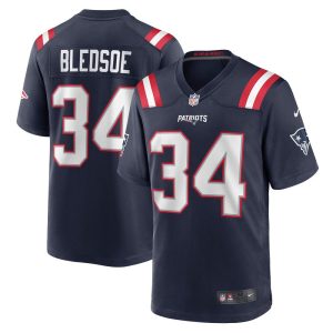 NFL Men's New England Patriots Joshuah Bledsoe Nike Navy Game Jersey