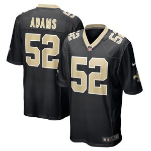 NFL Men's New Orleans Saints Montravius Adams Nike Black Game Jersey