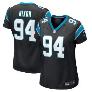NFL Women's Carolina Panthers Daviyon Nixon Nike Black Game Jersey