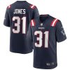 NFL Men's New England Patriots Jonathan Jones Nike Navy Game Jersey