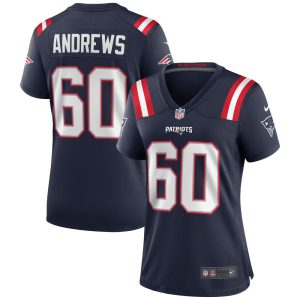 NFL Women's New England Patriots David Andrews Nike Navy Game Jersey
