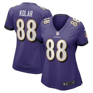 NFL Women's Baltimore Ravens Charlie Kolar Nike Purple Player Game Jersey