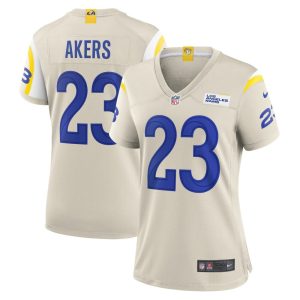 NFL Women's Los Angeles Rams Cam Akers Nike Bone Game Jersey