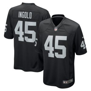NFL Men's Las Vegas Raiders Alec Ingold Nike Black Game Jersey