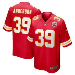 NFL Men's Kansas City Chiefs Zayne Anderson Nike Red Player Game Jersey