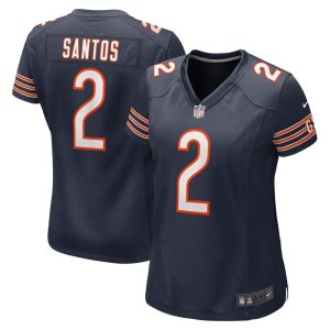 NFL Women's Chicago Bears Cairo Santos Nike Navy Game Jersey