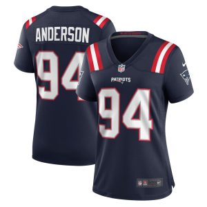 NFL Women's New England Patriots Henry Anderson Nike Navy Game Jersey