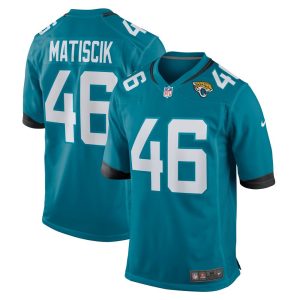 NFL Men's Jacksonville Jaguars Ross Matiscik Nike Teal Game Jersey