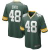 NFL Men's Green Bay Packers Kabion Ento Nike Green Game Jersey