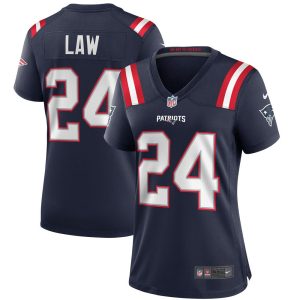 NFL Women's New England Patriots Ty Law Nike Navy Game Retired Player Jersey