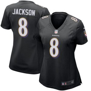 NFL Women's Baltimore Ravens Lamar Jackson Nike Black Game Event Jersey