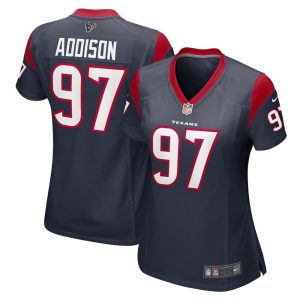 NFL Women's Houston Texans Mario Addison Nike Navy Player Game Jersey