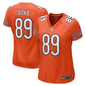 NFL Women's Chicago Bears Mike Ditka Nike Orange Retired Player Jersey