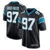 NFL Men's Carolina Panthers Yetur Gross-Matos Nike Black Player Game Jersey