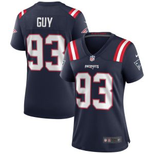 NFL Women's New England Patriots Lawrence Guy Nike Navy Game Jersey