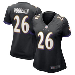 NFL Women's Baltimore Ravens Rod Woodson Nike Black Retired Player Jersey