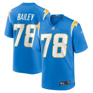 NFL Men's Los Angeles Chargers Zack Bailey Nike Powder Blue Player Game Jersey
