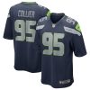 NFL Men's Seattle Seahawks L.J. Collier Nike College Navy Game Player Jersey