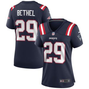 NFL Women's New England Patriots Justin Bethel Nike Navy Game Jersey