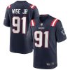 NFL Men's New England Patriots Deatrich Wise Jr. Nike Navy Game Jersey