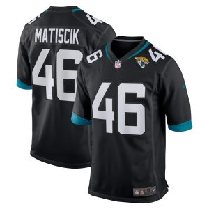 NFL Men's Jacksonville Jaguars Ross Matiscik Nike Black Game Jersey