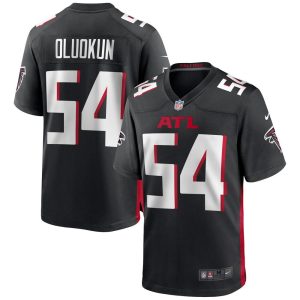 NFL Men's Atlanta Falcons Foyesade Oluokun Nike Black Game Jersey