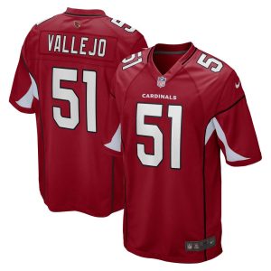 NFL Men's Arizona Cardinals Tanner Vallejo Nike Cardinal Game Jersey