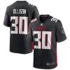 NFL Men's Atlanta Falcons Qadree Ollison Nike Black Game Jersey