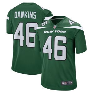 NFL Men's New York Jets Noah Dawkins Nike Gotham Green Team Game Jersey