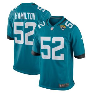 NFL Men's Jacksonville Jaguars DaVon Hamilton Nike Teal Game Jersey