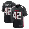 NFL Men's Atlanta Falcons Caleb Huntley Nike Black Game Jersey