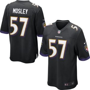 NFL Mens Baltimore Ravens C.J. Mosley Nike Black Game Jersey