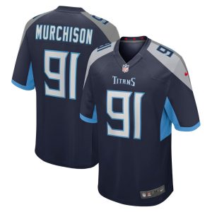 NFL Men's Tennessee Titans Larrell Murchison Nike Navy Game Jersey