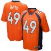 NFL Men's Denver Broncos Dennis Smith Nike Orange Game Retired Player Jersey