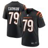 NFL Men's Cincinnati Bengals Jackson Carman Nike Black Game Jersey