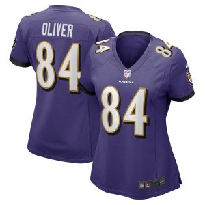 NFL Women's Baltimore Ravens Josh Oliver Nike Purple Game Jersey