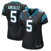 NFL Women's Carolina Panthers Zane Gonzalez Nike Black Game Jersey
