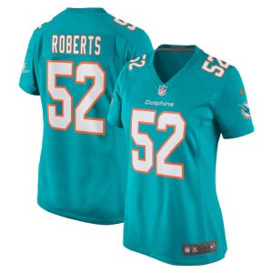 NFL Women's Miami Dolphins Elandon Roberts Nike Aqua Game Player Jersey