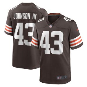 NFL Men's Cleveland Browns John Johnson III Nike Brown Game Jersey